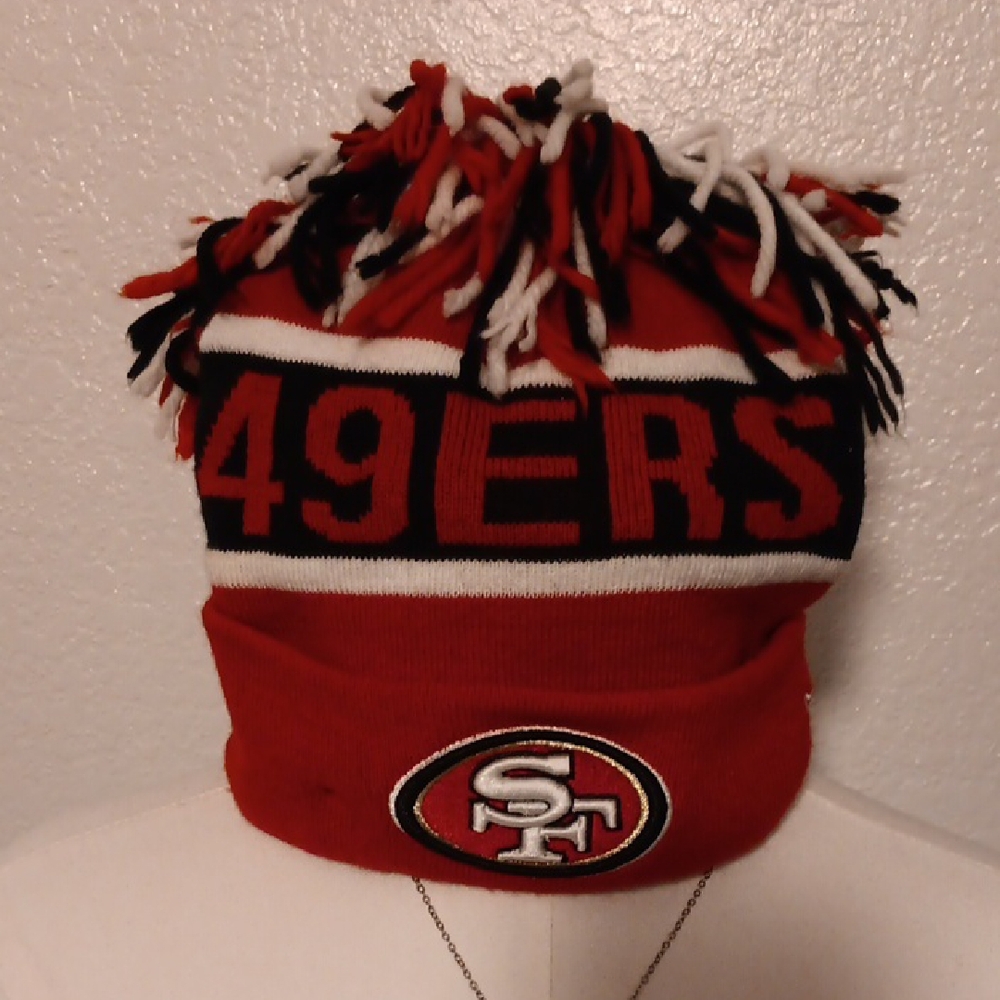 San Francisco Preloved 49ers Red Knit Beanie. Adult